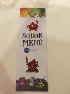 costa magica squok menu
