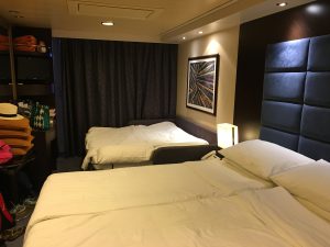 cruise met kinderen: balkonhut met slaapbank